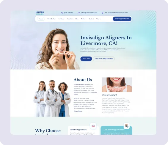Dental Care Website — UI concept