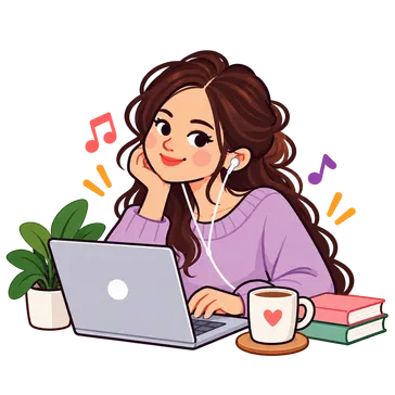Illustration of Palwinder working on a laptop