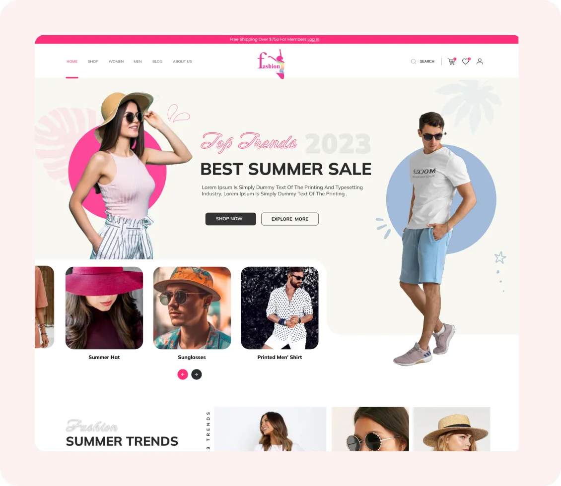 Clothing Store — UI concept